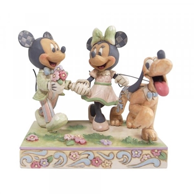 Disney Traditions -  Spring Minnie, Mickey and Pluto